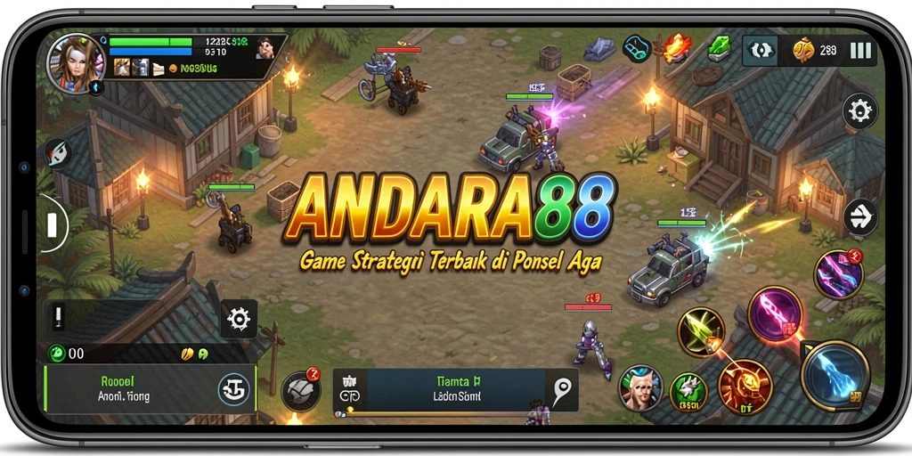 Tangkapan layar menunjukkan aksi strategi mendebarkan di ANDARA88.