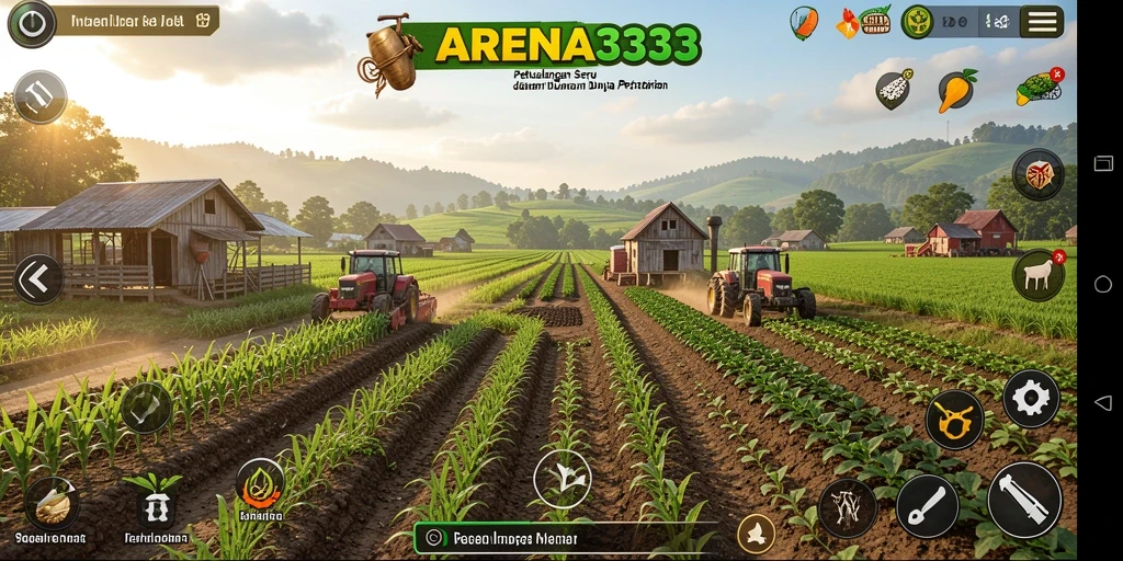 Gameplay menarik dalam ARENA333 dengan elemen pertanian yang menyenangkan.