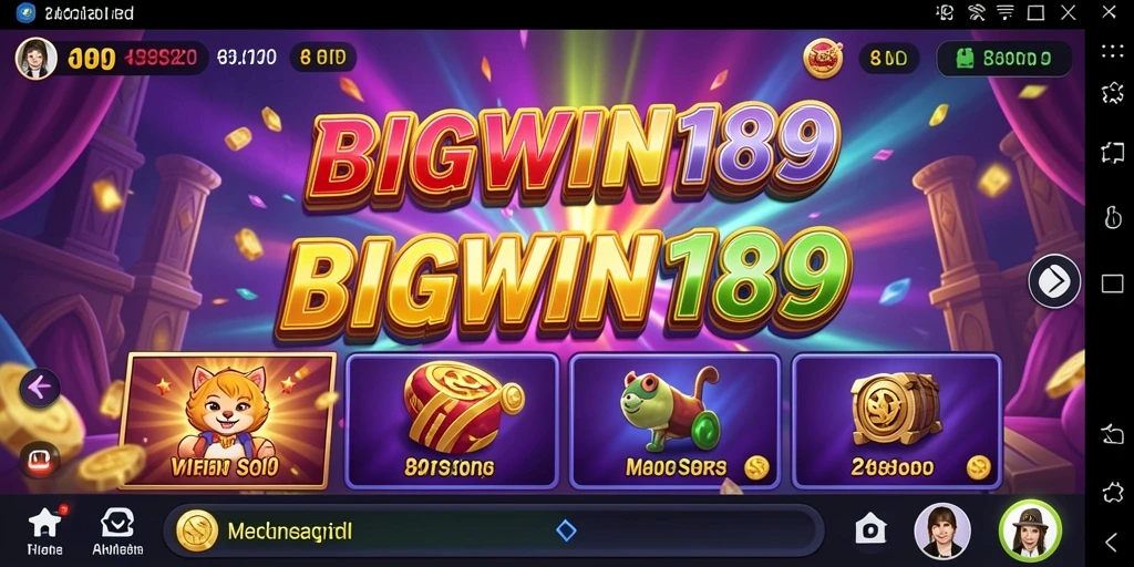 Tampilan permainan slot BIGWIN189 dengan fitur menarik.