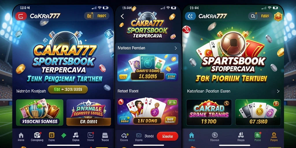 Tampilan screenshot CAKRA777 menunjukkan berbagai opsi taruhan yang tersedia.