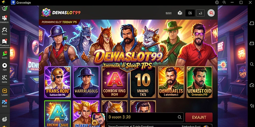 Tampilan gameplay DEWASLOT99 yang penuh warna dan menegangkan.