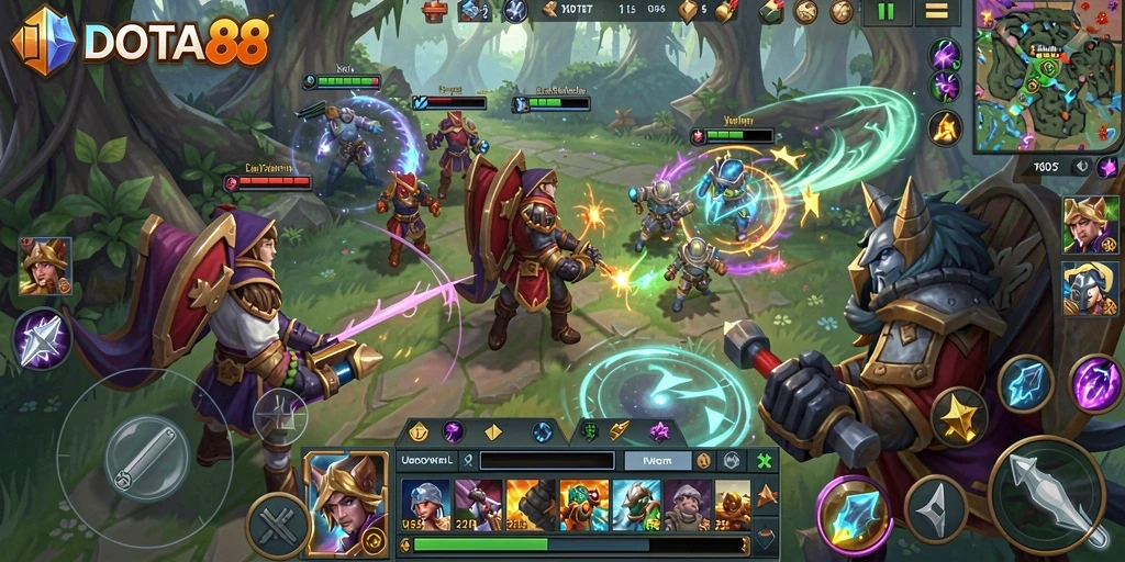 Tangkapan layar DOTA88 menampilkan gameplay eksplorasi dunia terbuka yang memikat.