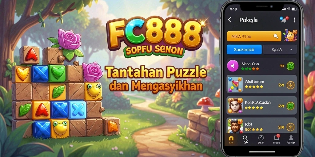 Screenshot gameplay <strong>FC888</strong> menampilkan tantangan puzzle yang mengasyikkan.