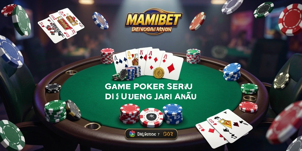 Tampilan gameplay Poker yang menarik di MAMIBET.