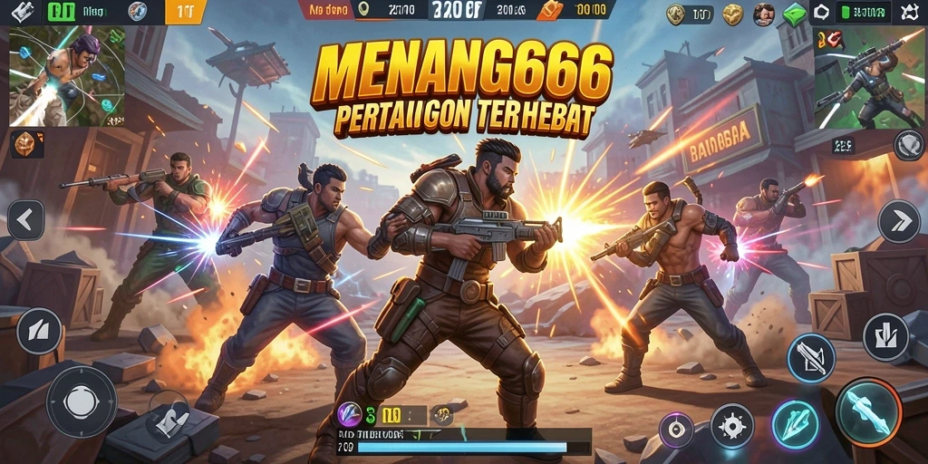 Tangkapan layar menampilkan aksi seru dalam battle royale MENANG666.