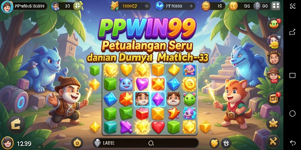 Tampilan gameplay berwarna-warni dalam PPWIN99 yang menantang.