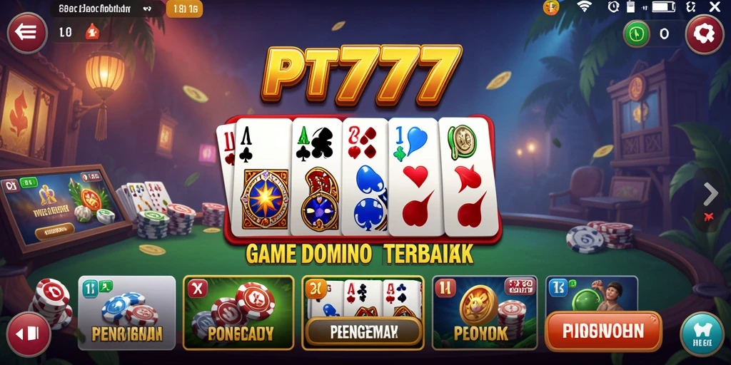 Screenshot gameplay PT777 yang menampilkan keseruan permainan Domino.