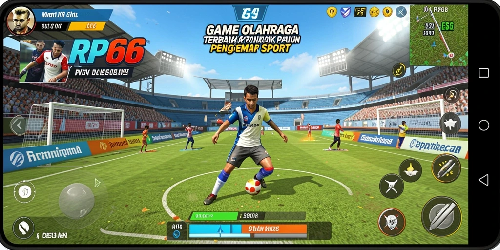 Tampilan gameplay RP66 yang menegangkan saat pertandingan olahraga.