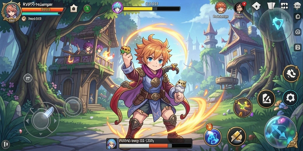 Tampilan gameplay menarik dari game Anime RVIP5.