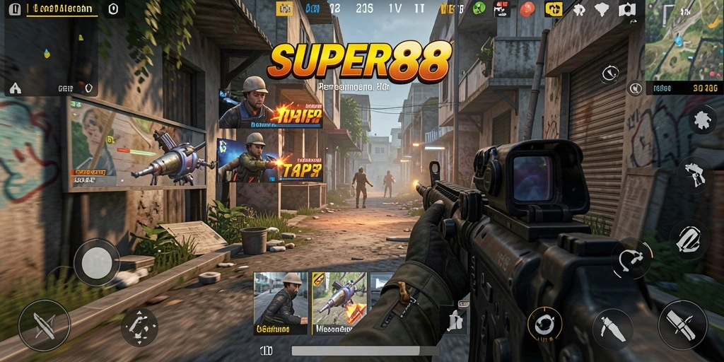 Tampilan gameplay SUPER88 yang mendebarkan dan menantang.