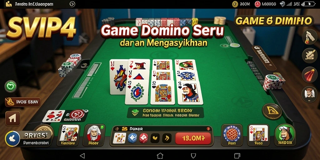Screenshot gameplay <strong>SVIP4</strong> menunjukkan keseruan bermain Domino.
