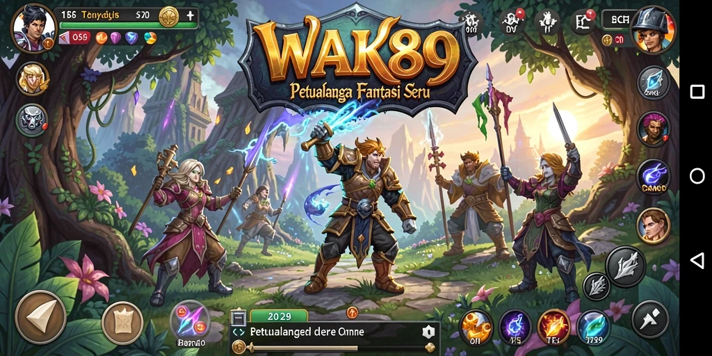 Tampilan gameplay WAK89 yang menakjubkan dalam suasana RPG.